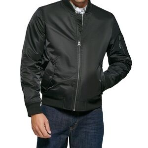 Levis men’s Black MA-1 Military Bomber Jacket Coat Size Large NWT